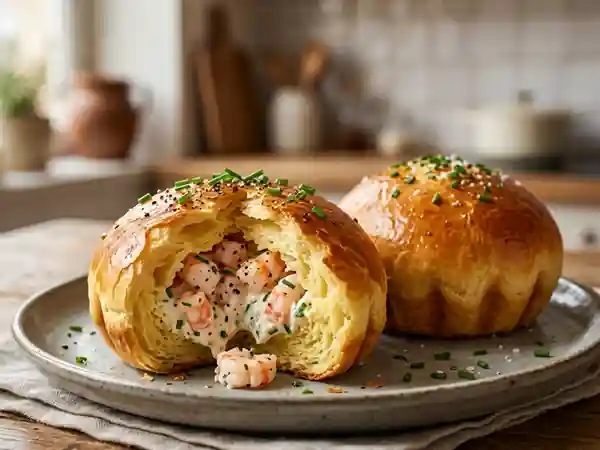 Brioches briochées au cœur de crevettes - Photo de présentation