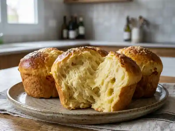 Brioches moelleuses pomme de terre et fromage - Photo de présentation