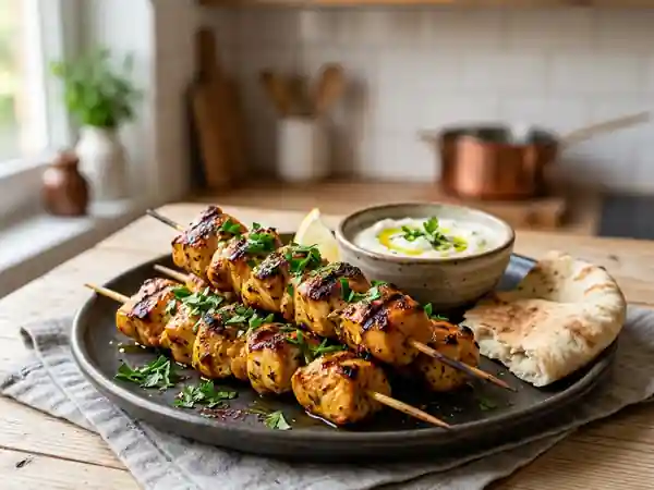 Brochettes de Poulet Fondantes au Yaourt - Photo de présentation