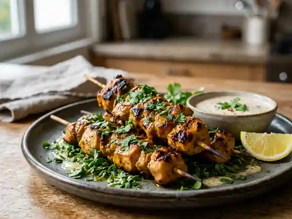 Brochettes de Poulet Tendres au Curry - Photo de présentation
