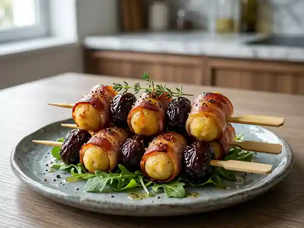 Quenelles Grillées au Lard et Pruneaux Fondants - Photo de présentation