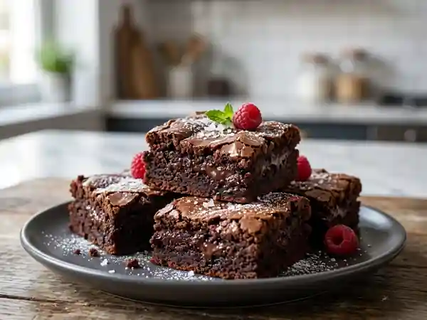 Brownie au chocolat fondant : recette gourmande pour une personne - Photo de présentation