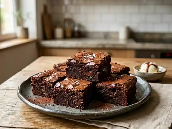 Brownie Fondant au Chocolat Noir : Recette Facile et Gourmande - Photo de présentation