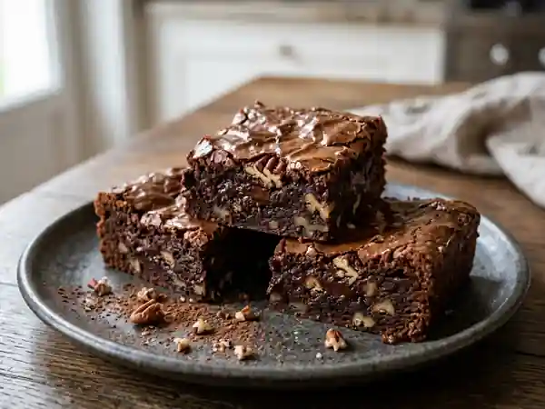 Brownie intense pécan et cœur fondant - Photo de présentation