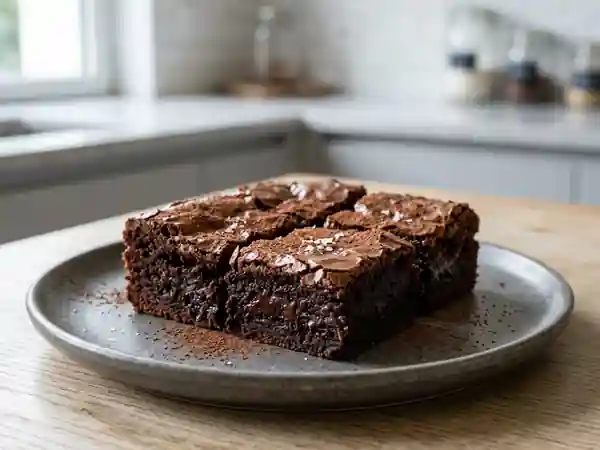 Brownies fondants au chocolat noir - Photo de présentation
