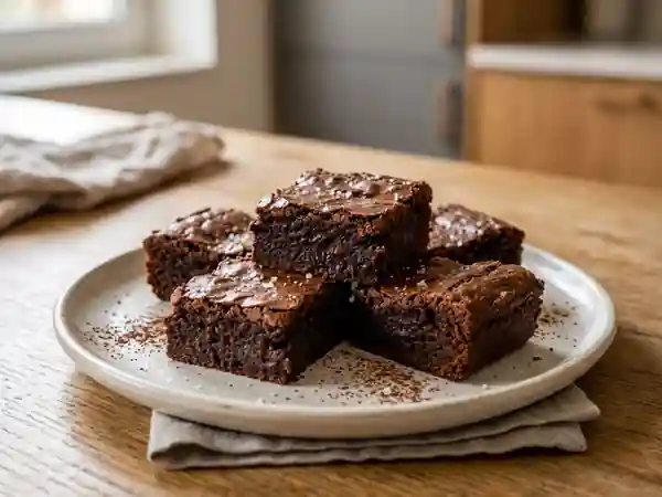 Brownie intense au chocolat, cœur fondant - Photo de présentation