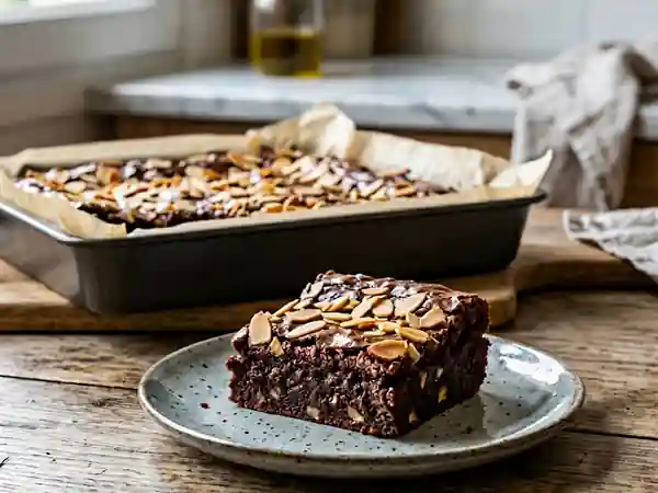 Brownie fondant intense aux amandes - Photo de présentation