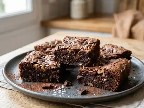 Brownies Fondants aux Éclats de Chocolat - Photo de présentation