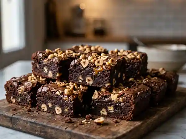 Brownie praliné : cœur fondant et éclats croquants - Photo de présentation