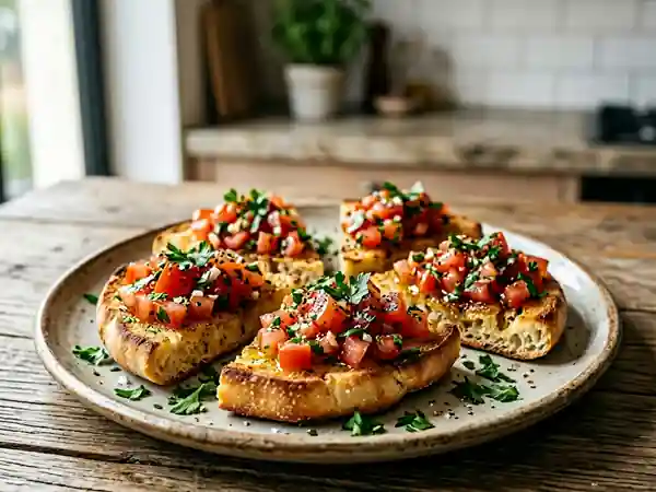 Bruschetta libanaise authentique : recette facile et savoureuse - Photo de présentation
