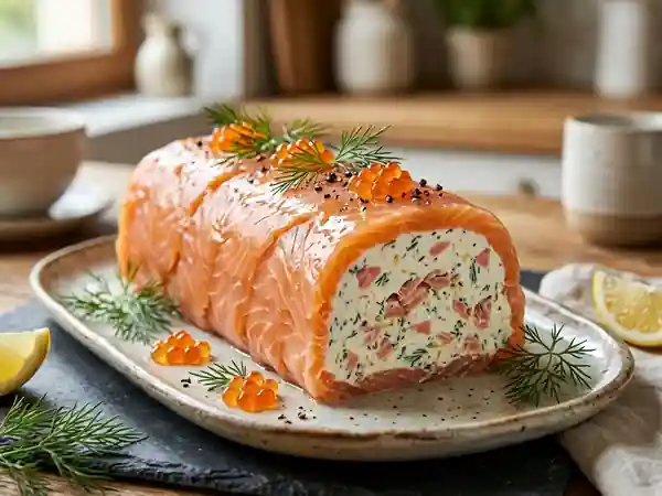 Bûche de Saumon Fumée Maison : Recette Facile et Raffinée - Photo de présentation