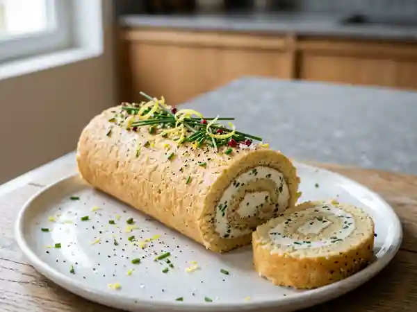 Bûche onctueuse au fromage frais et ciboulette - Photo de présentation