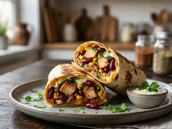 Burritos Fondants au Poulet et Épices Douces - Photo de présentation
