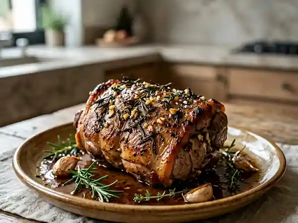 Cabri rôti aux herbes provençales : recette traditionnelle savoureuse - Photo de présentation