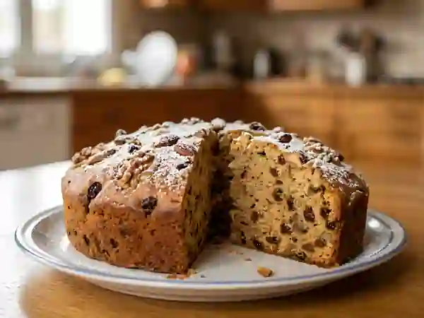 Cake de Noël Moelleux aux Épices et Noix - Photo de présentation