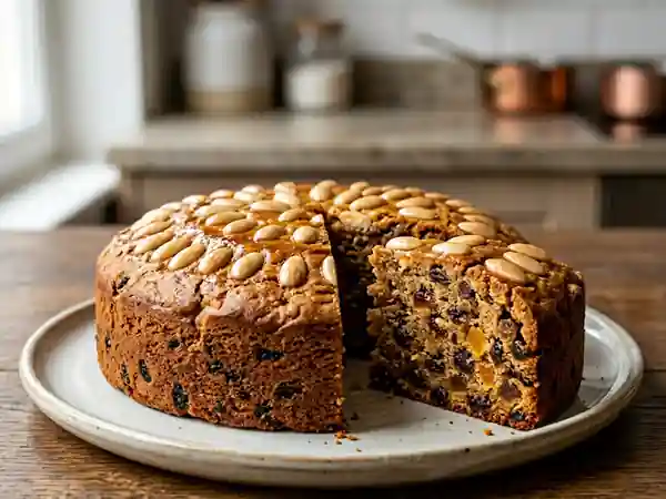 Cake écossais fondant et raisins juteux - Photo de présentation