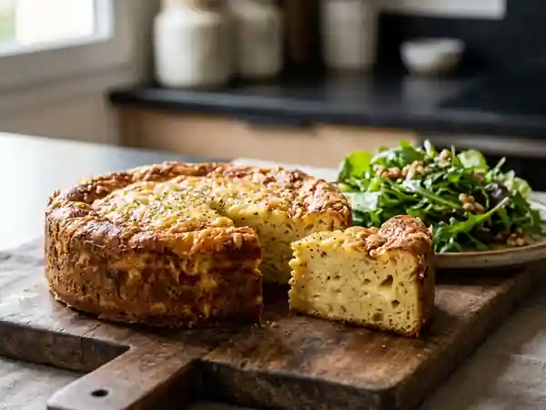 Cake-flan au Comté : cœur fondant et doré - Photo de présentation