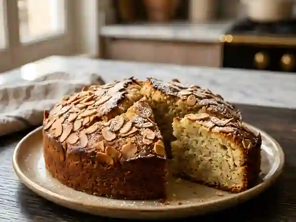 Cake aux amandes et vanille - Photo de présentation
