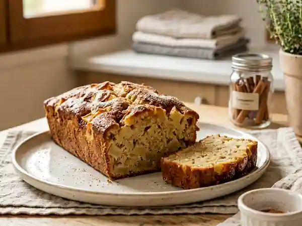 Cake aux pommes fondant et épicé - Photo de présentation