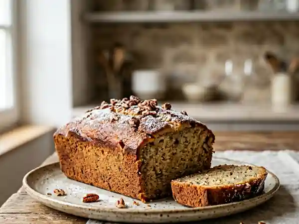 Cake moelleux à la banane et au bourbon - Photo de présentation