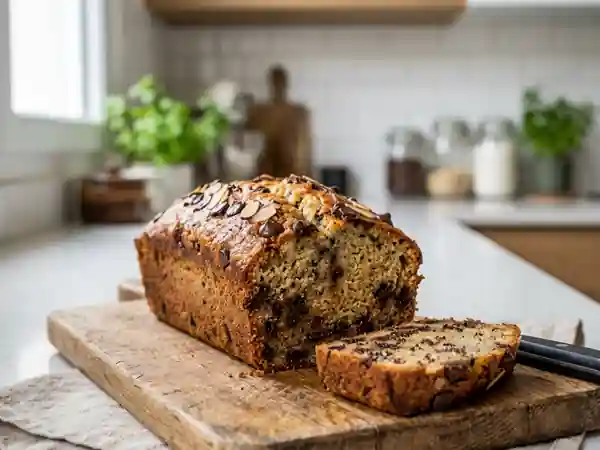Banana Bread Fondant aux Pépites de Chocolat - Photo de présentation