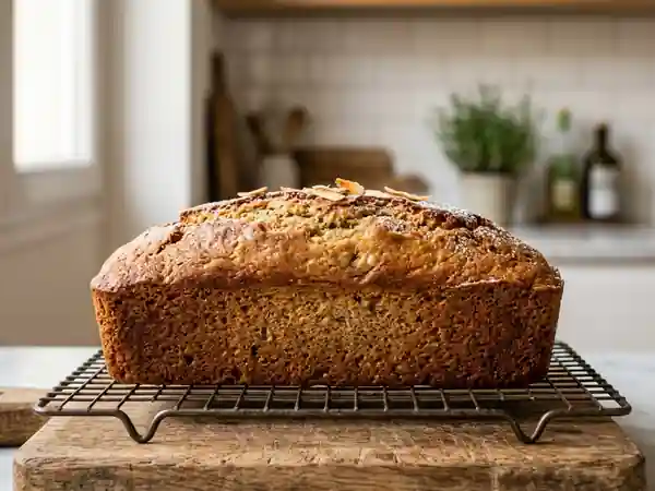 Cake fondant à la banane et vanille ambrée - Photo de présentation