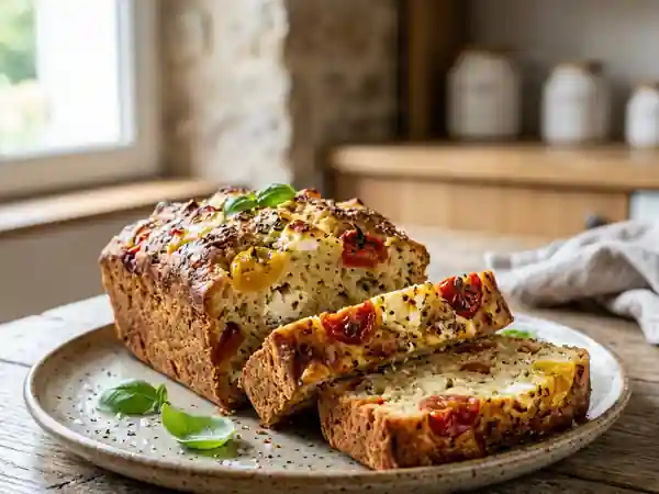Cake Moelleux Feta et Tomates Cerise - Photo de présentation