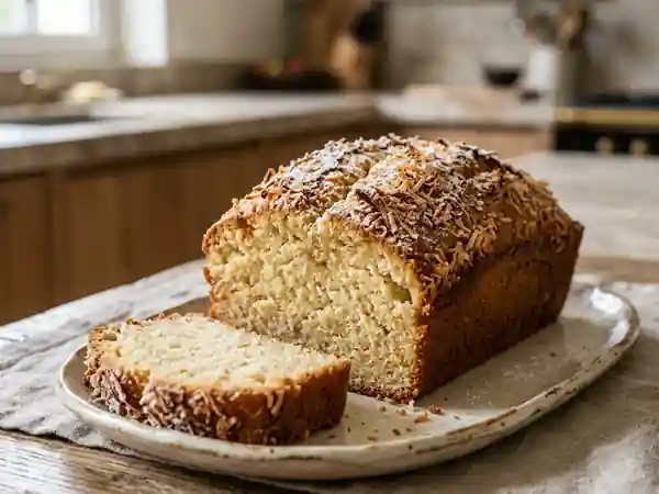 Cake moelleux à la noix de coco râpée : recette facile et gourmande - Photo de présentation
