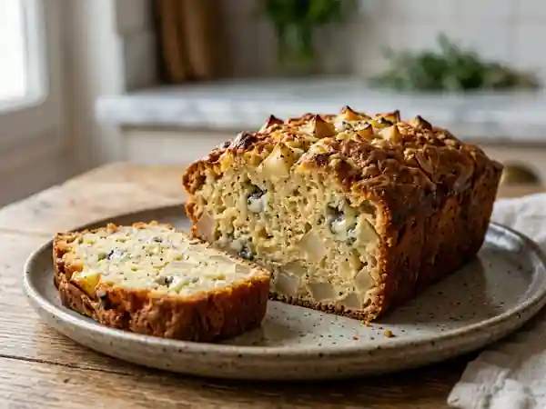 Cake moelleux à la poire et au roquefort : recette gourmande et facile - Photo de présentation