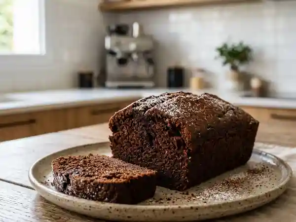 Cake moelleux au café et chocolat fondant - Photo de présentation