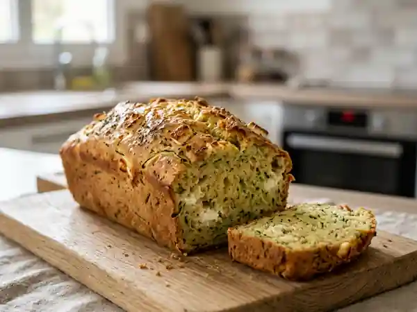 Cake moelleux au chèvre et courgettes : recette facile et gourmande - Photo de présentation