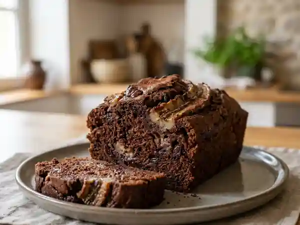 Cake ultra-fondant banane et cacao - Photo de présentation