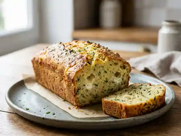 Cake Moelleux au Chèvre Frais et Herbes - Photo de présentation