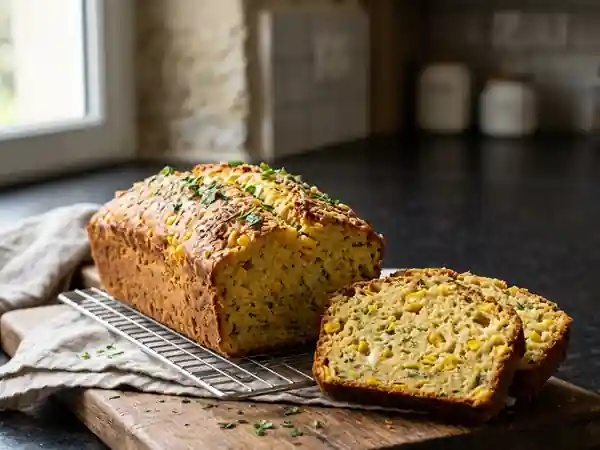 Cake Moelleux au Maïs et Herbes - Photo de présentation