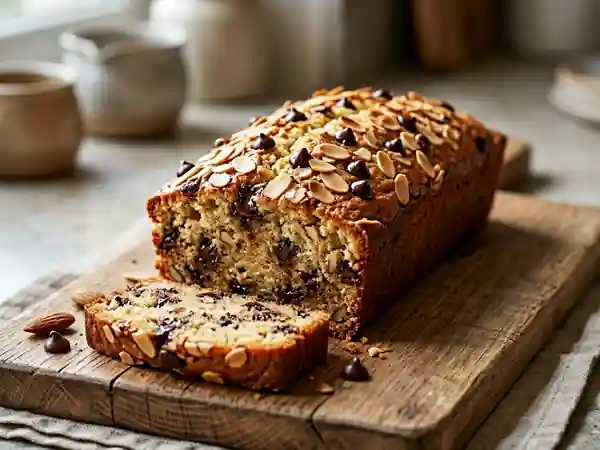 Cake Moelleux Miel, Amandes et Chocolat - Photo de présentation
