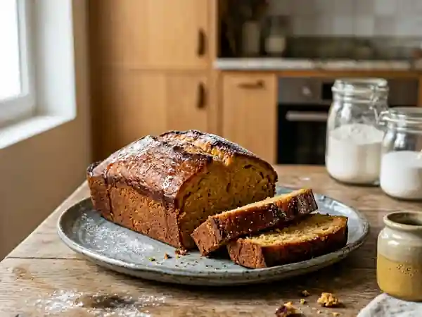 Cake fondant au miel ambré - Photo de présentation