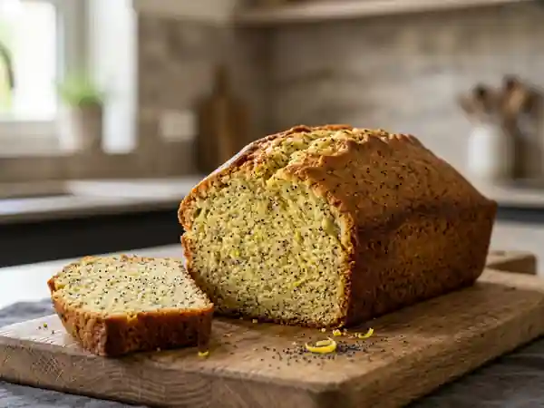 Cake moelleux au pavot et citron : recette facile et gourmande - Photo de présentation