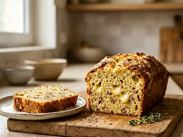 Cake moelleux au reblochon : recette rapide et savoureuse - Photo de présentation