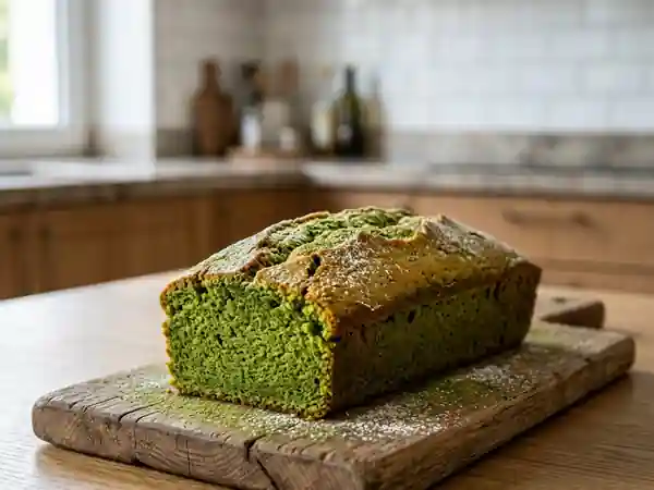 Cake moelleux au thé Matcha - Photo de présentation