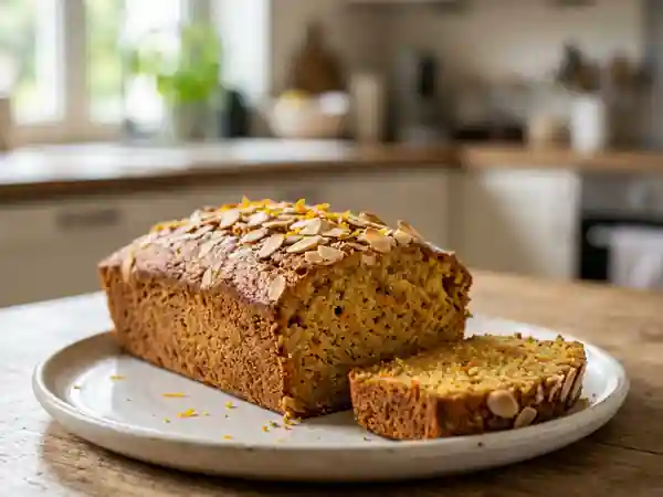 Cake moelleux aux amandes et carottes : recette gourmande et saine - Photo de présentation
