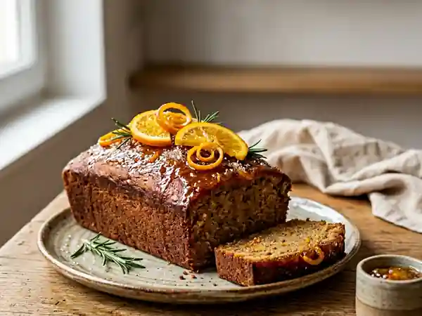 Cake fondant orange et épices douces - Photo de présentation