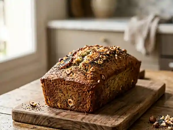 Cake Noisette et Pavot, Moelleux et Croquant - Photo de présentation