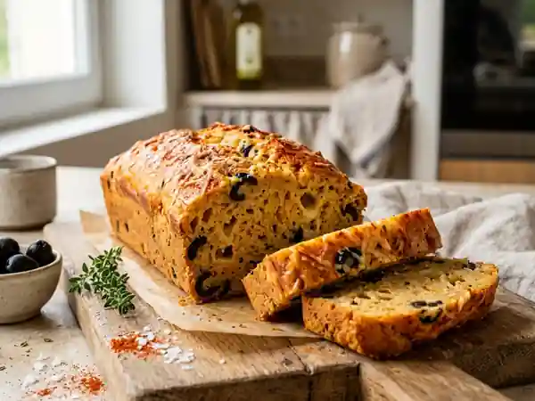 Cake Moelleux aux Olives Noires et Paprika - Photo de présentation