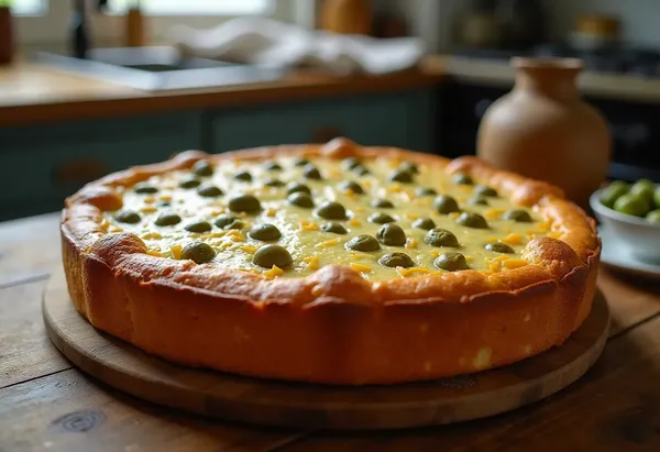 Cake moelleux aux olives vertes facile et rapide