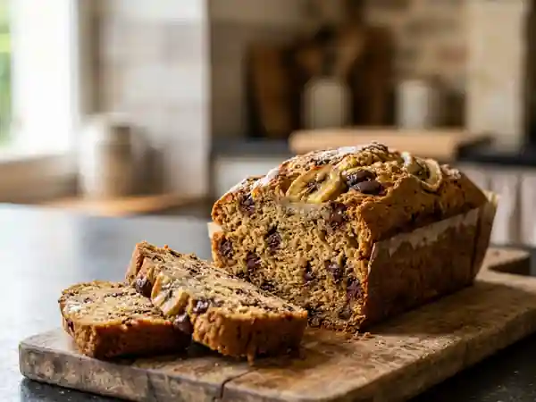 Cake moelleux banane et chocolat : recette gourmande et facile - Photo de présentation