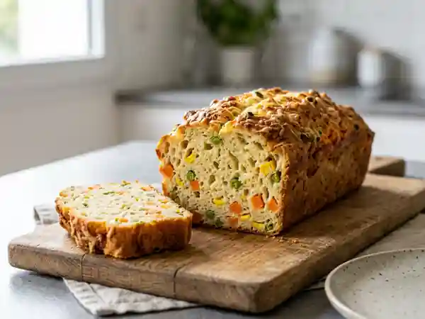 Cake salé à la macédoine de légumes facile et gourmand - Photo de présentation