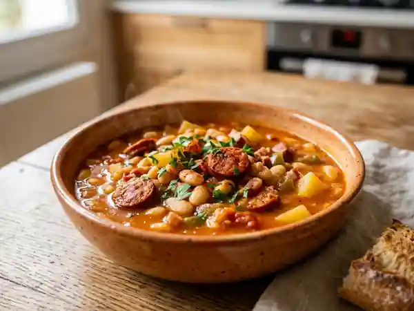 Caldo Valiente : Haricots Fondants et Chorizo - Photo de présentation