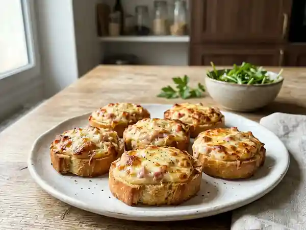 Calottes Gratinées au Jambon et Fromage - Photo de présentation