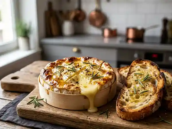 Camembert rôti coulant au miel - Photo de présentation