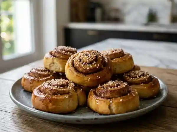 Kanelbullar moelleux à la cannelle et cardamome - Photo de présentation